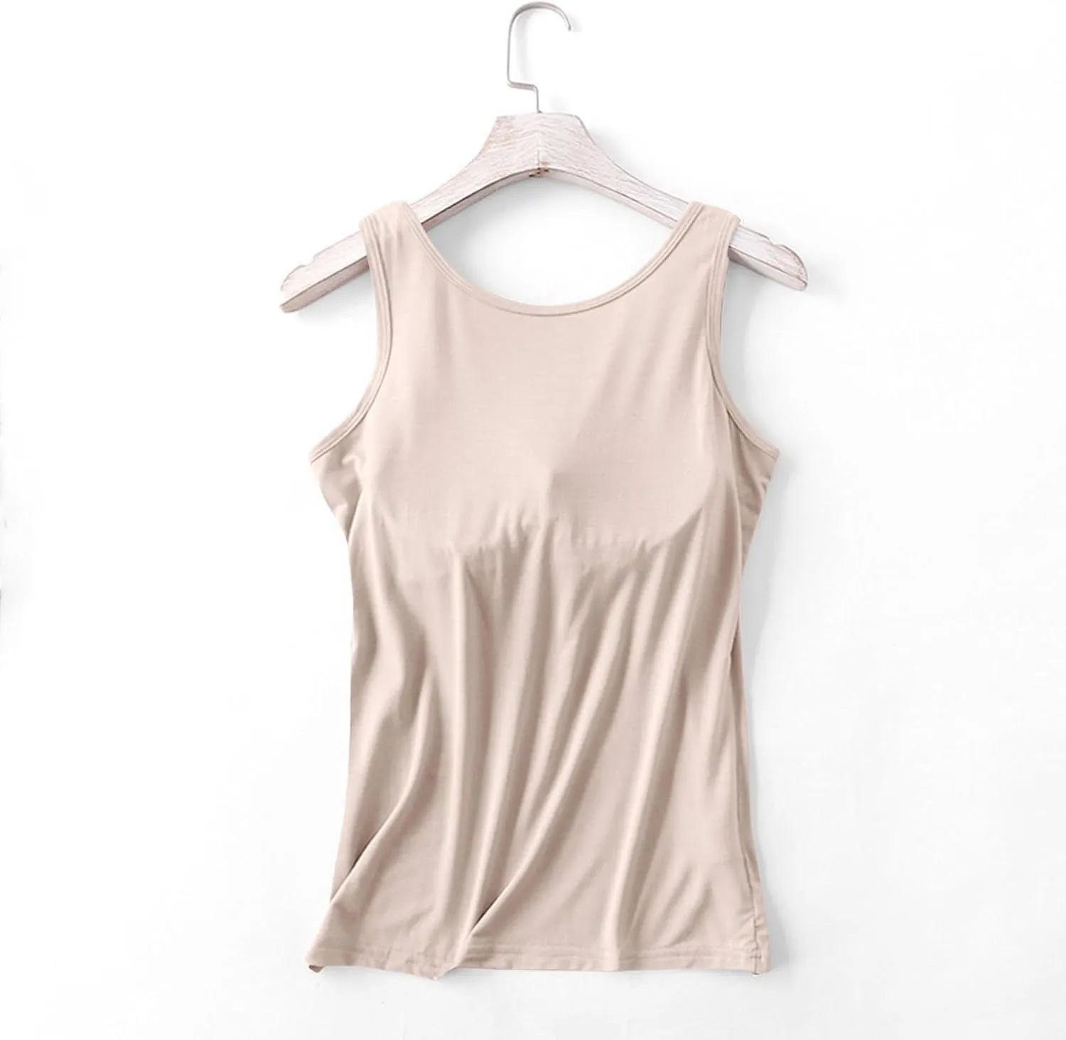 Womens Tank Tops with Built in Bra Workout Gym Padded Sports Bras Casual Summer Regular-Fit Stretch Yoga Shirts 2025