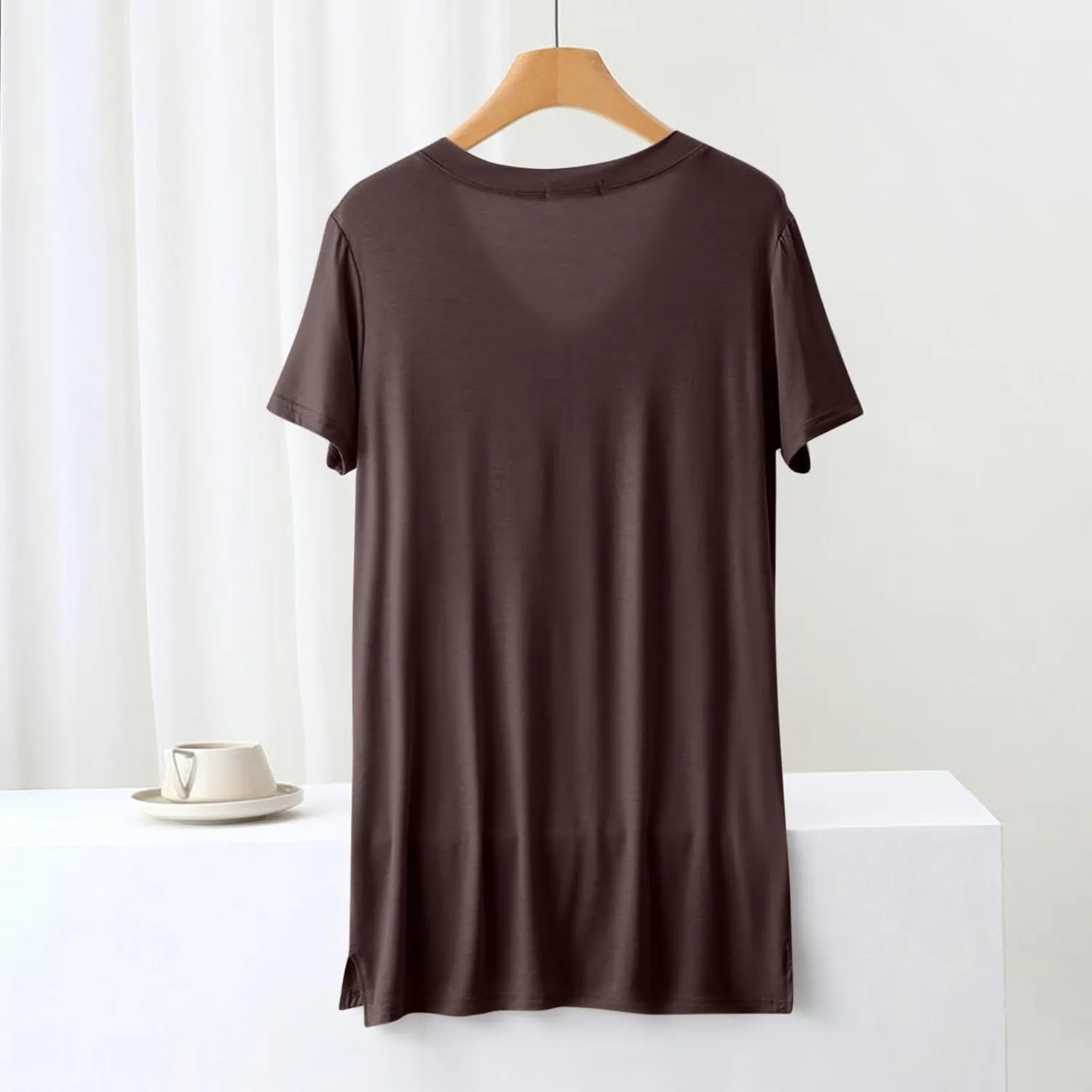 Womens Tops with Built in Bras Padded Basic Solid Summer Casual Tops Yoga Athletic Stretch Sportwear Clothes