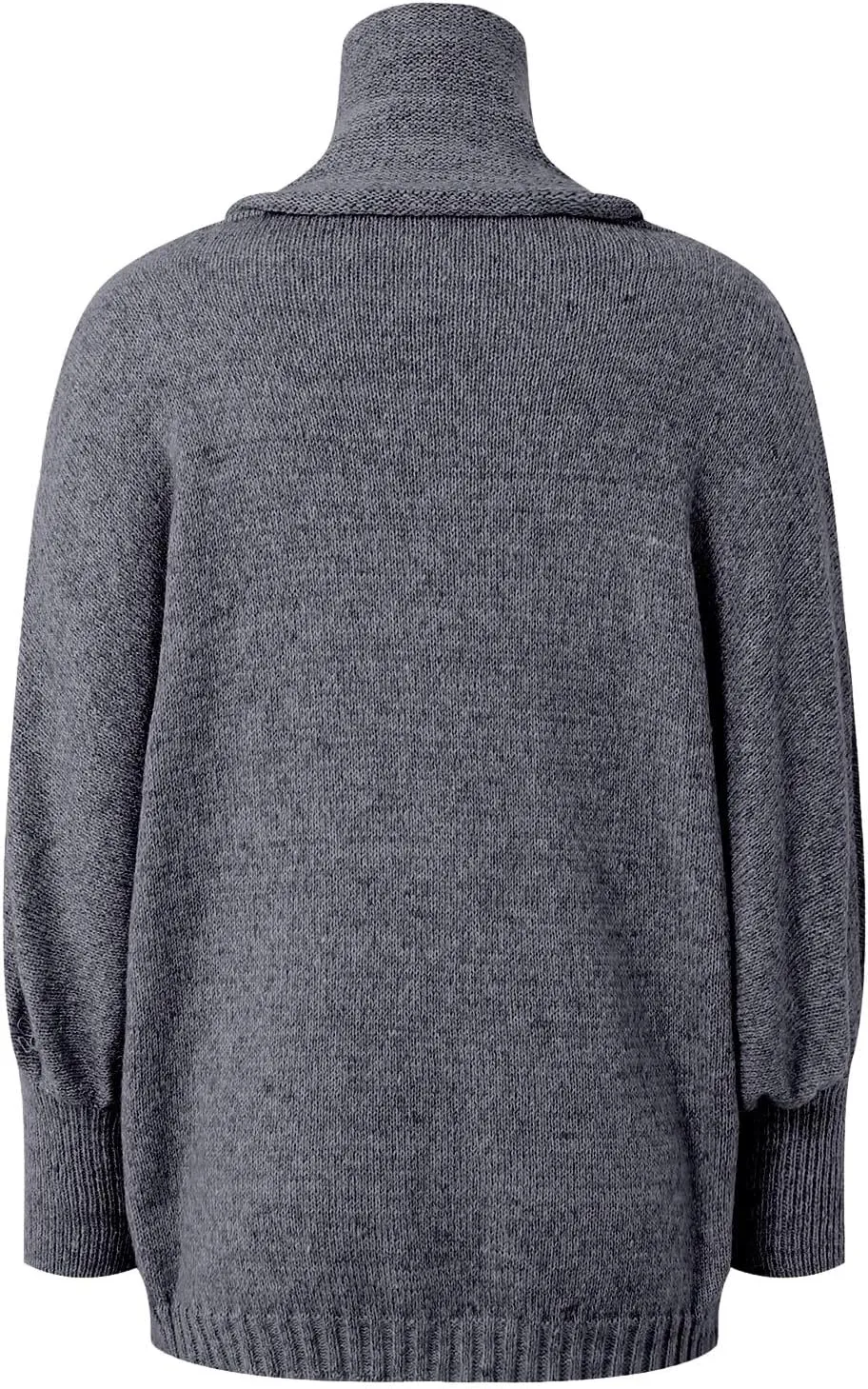 Women's Turtleneck Oversized Batwing Sweaters Casual Soft Knit Trendy Pullover Tops Winter Dresses 2024 Fall