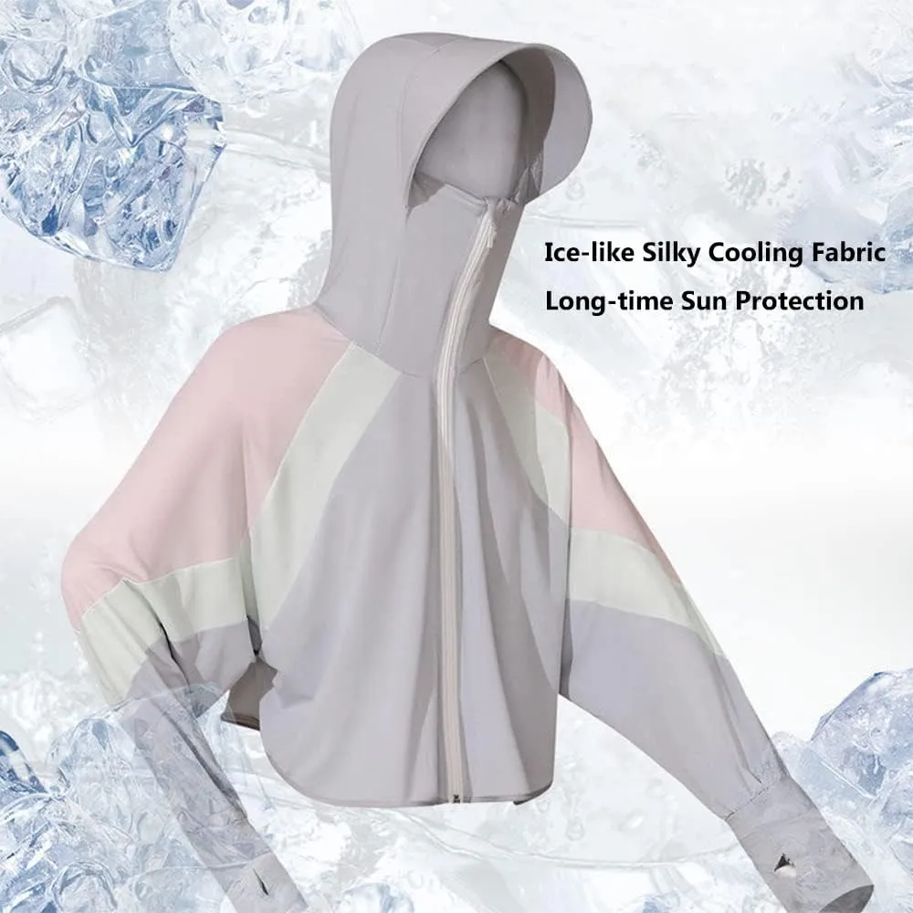 Women's UPF 50  Sun Protection Hoodie Jacket Lightweight Long Sleeve Sun Shirt Hiking Outdoor Sports Cool Touch