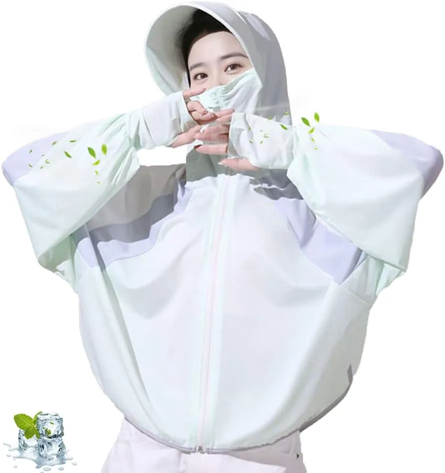 Women's UPF 50  Sun Protection Hoodie Jacket Lightweight Long Sleeve Sun Shirt Hiking Outdoor Sports Cool Touch