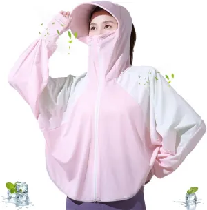 Women's UPF 50  Sun Protection Hoodie Jacket Lightweight Long Sleeve Sun Shirt Hiking Outdoor Sports Cool Touch