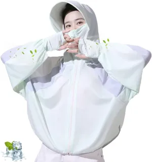 Women's UPF 50  Sun Protection Hoodie Jacket Lightweight Long Sleeve Sun Shirt Hiking Outdoor Sports Cool Touch