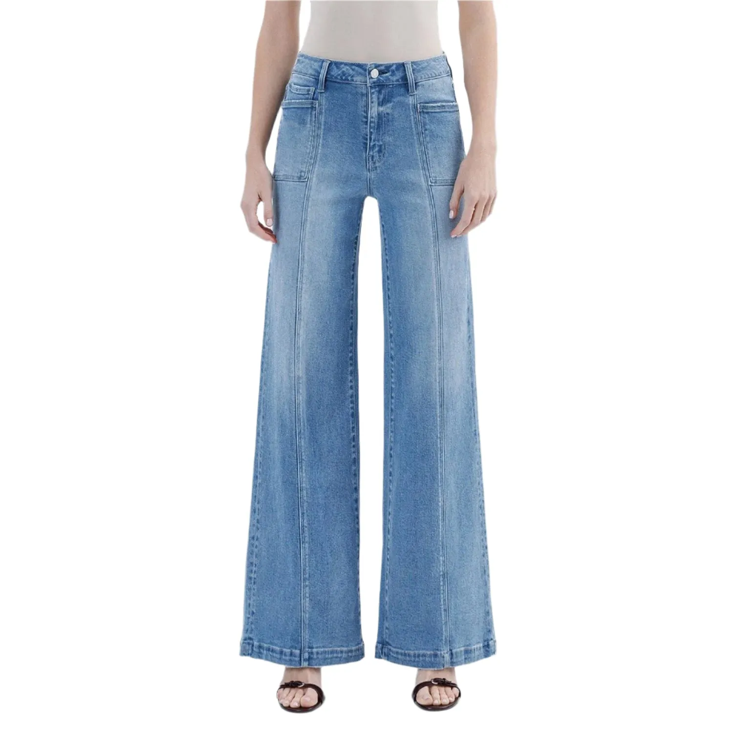 Women's Vervet High Rise Full Length Extreme Wide Leg Jeans LV1702
