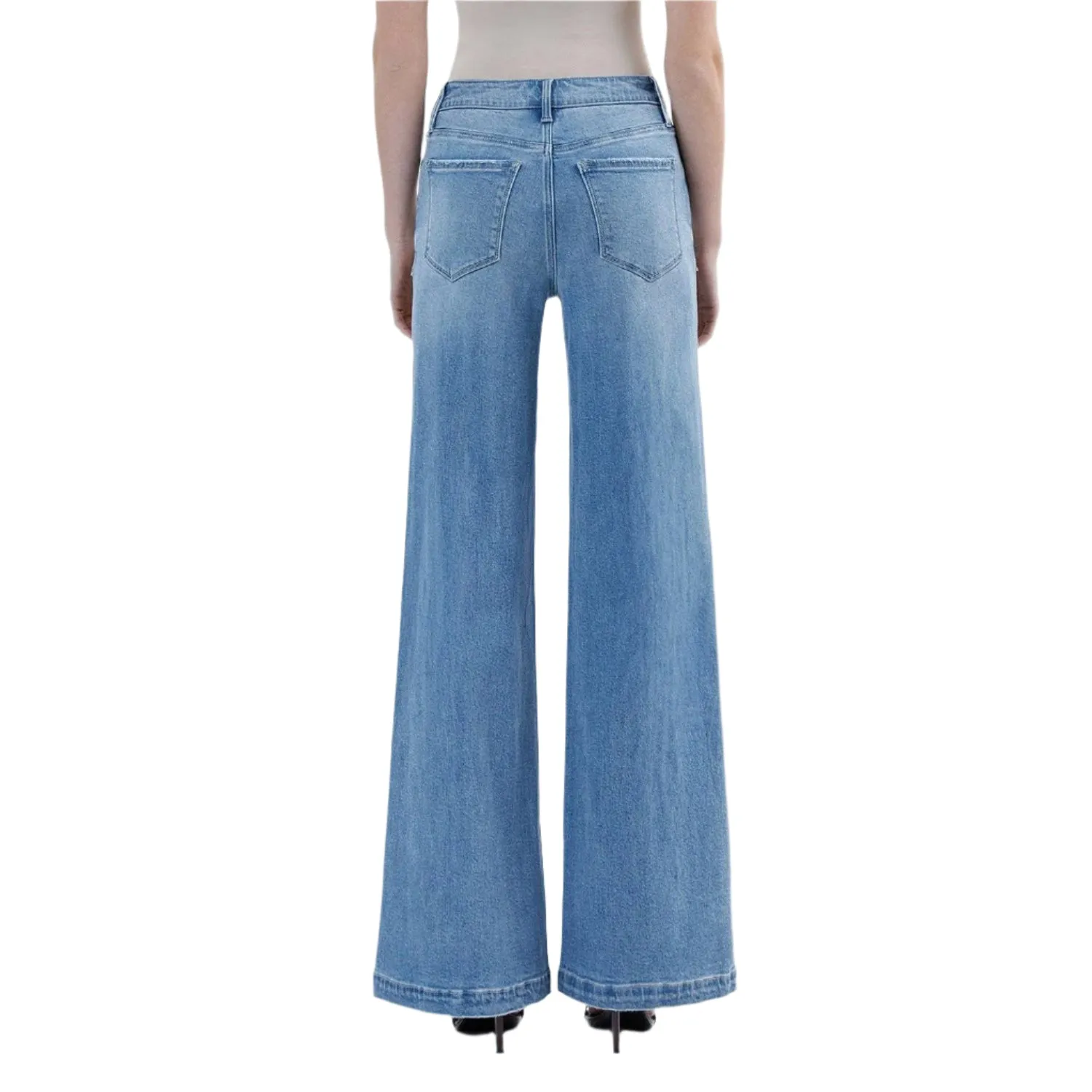 Women's Vervet High Rise Full Length Extreme Wide Leg Jeans LV1702