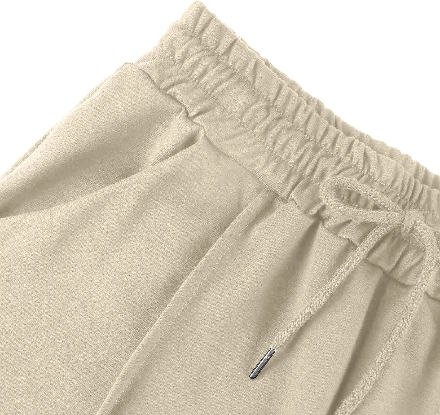 Womens Wide Leg Sweatpants Casual Drawstring High Waisted Flared Sweatpants Baggy Lightweight Joggers with Pockets