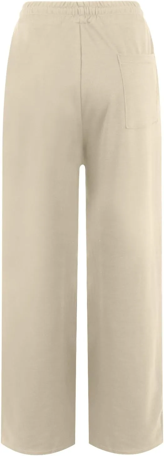 Womens Wide Leg Sweatpants Casual Drawstring High Waisted Flared Sweatpants Baggy Lightweight Joggers with Pockets