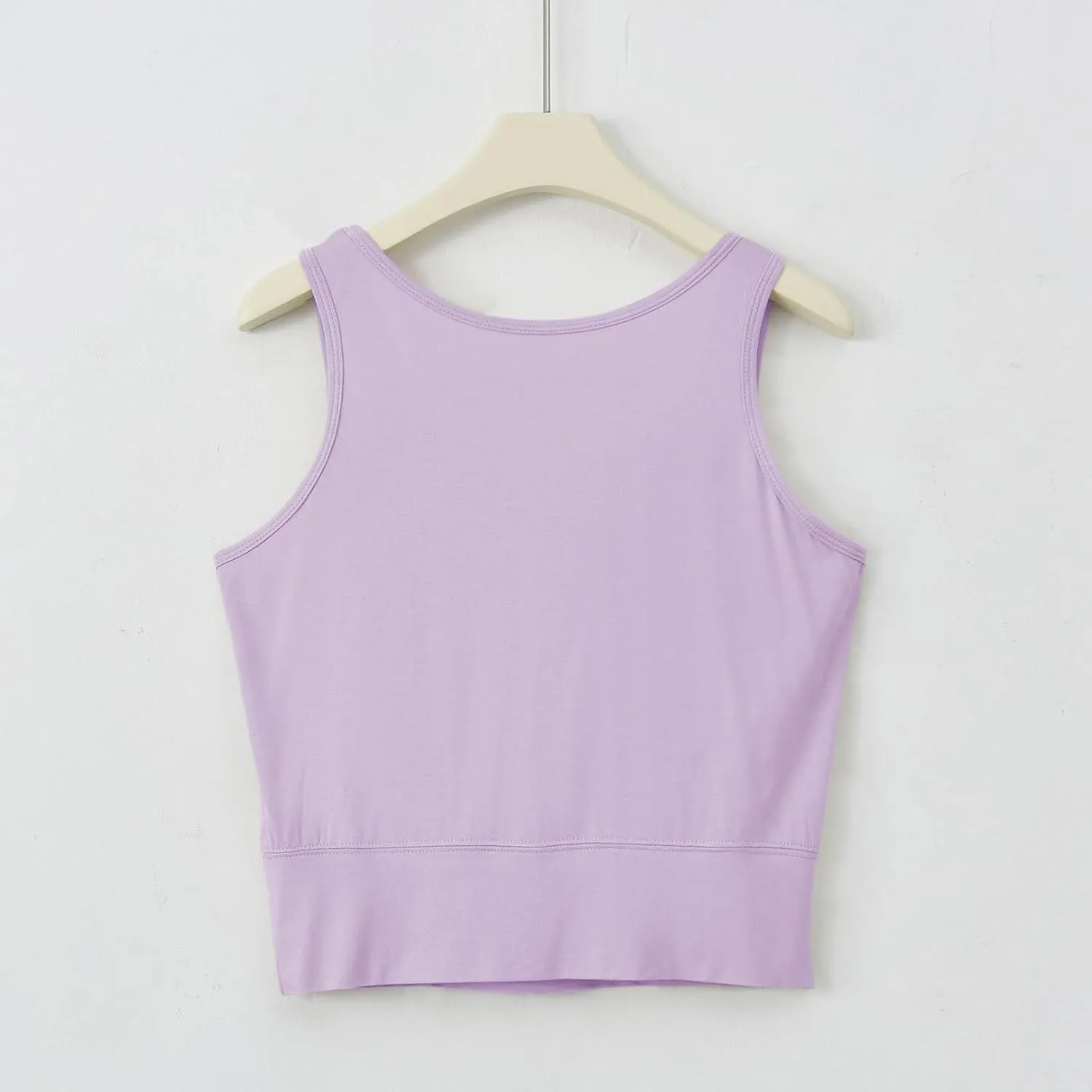 Workout Crop Tank Tops for Women with Chest Pad Casual Sports Fitness Yoga Shirts Summer Seamless Breathable Blouse