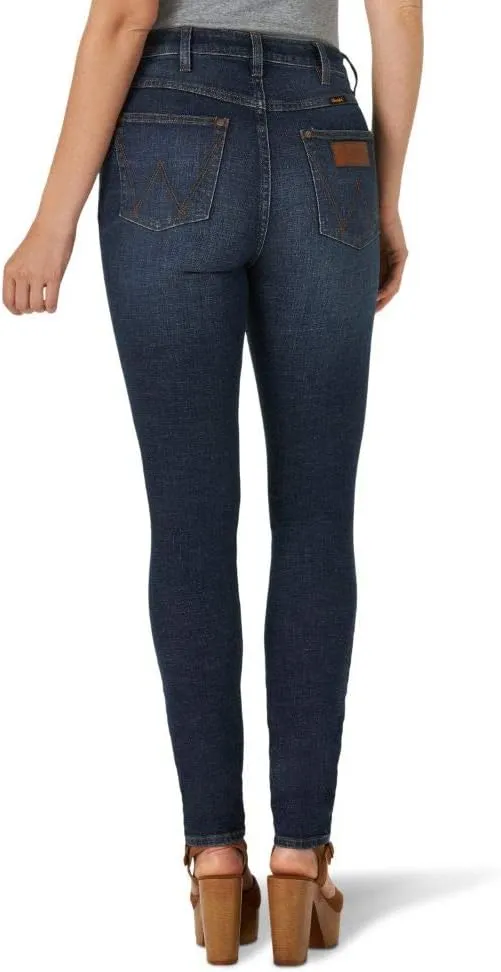 Wrangler Women's Retro High Rise Skinny Green Jean