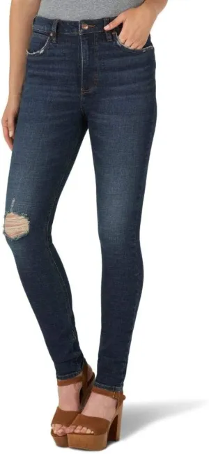 Wrangler Women's Retro High Rise Skinny Green Jean