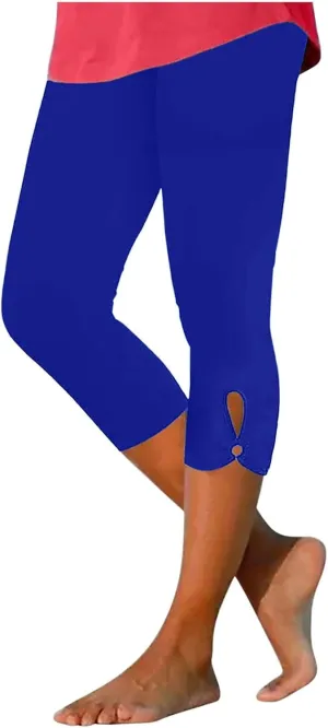 Xiaojmake Womens Capris for Summer Dressy High Waist Cropped Yoga Pants Comfy Stretchy Leggings Workout Compression Pants