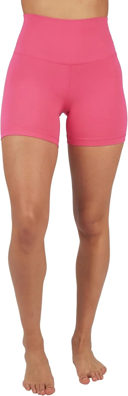 Yogalicious Lux High Waist Squat Proof Biker Short - 2 Pack 5", 7"
