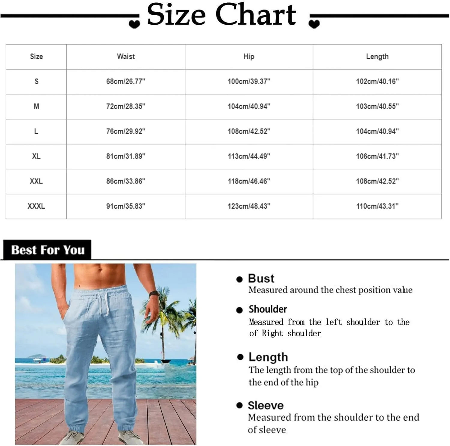 ZYXTIM Men's Linen Casual Pants with Pockets Elastic Waist Tapered Lightweight Summer Beach Pant Lounge Yoga Vacation Trouser